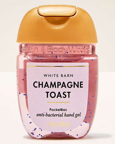 Champagne toast hand gel
