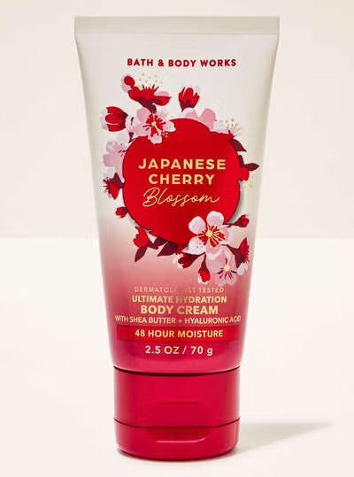 Japanese cherry blossoms mini body cream