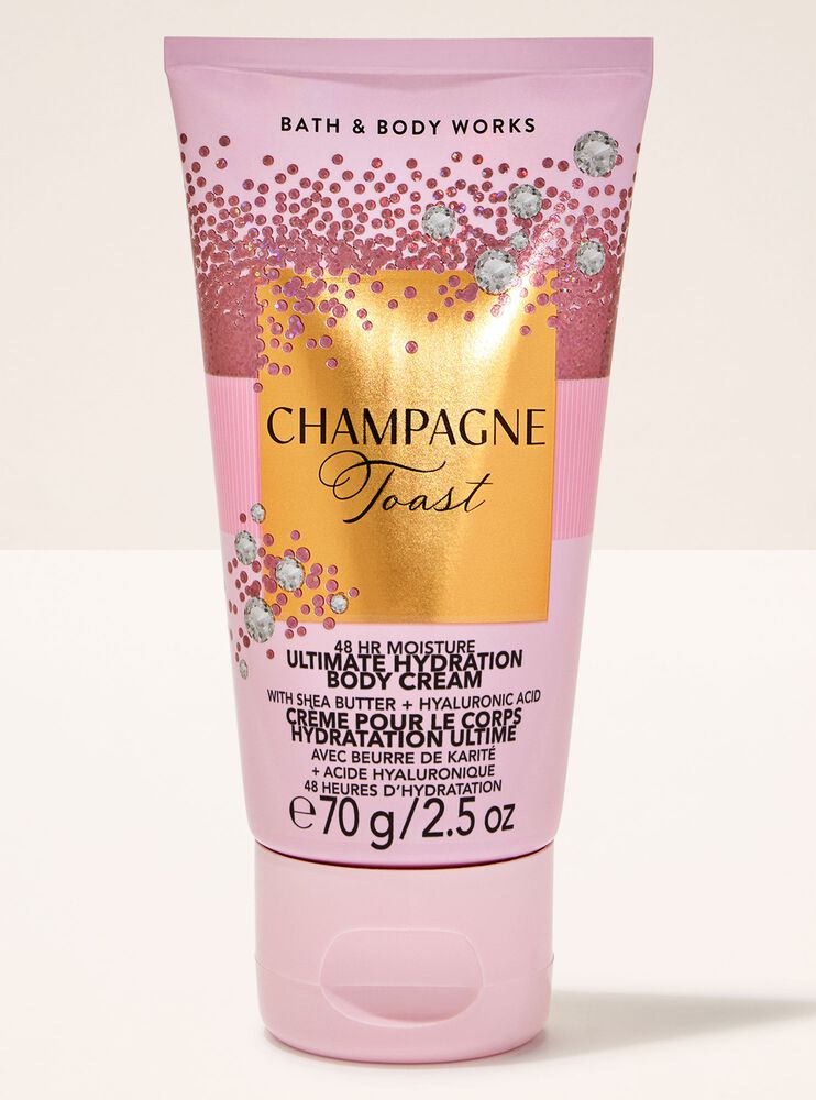 Champagne toast mini body cream